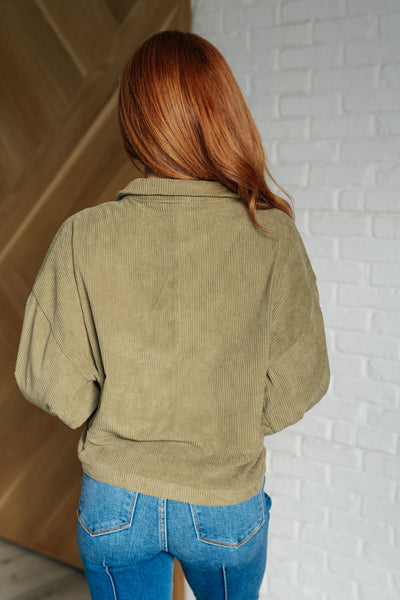 Primrose Corduroy Jacket in Olive Southern Soul Collectives