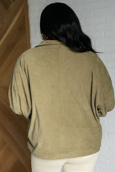 Primrose Corduroy Jacket in Olive Southern Soul Collectives