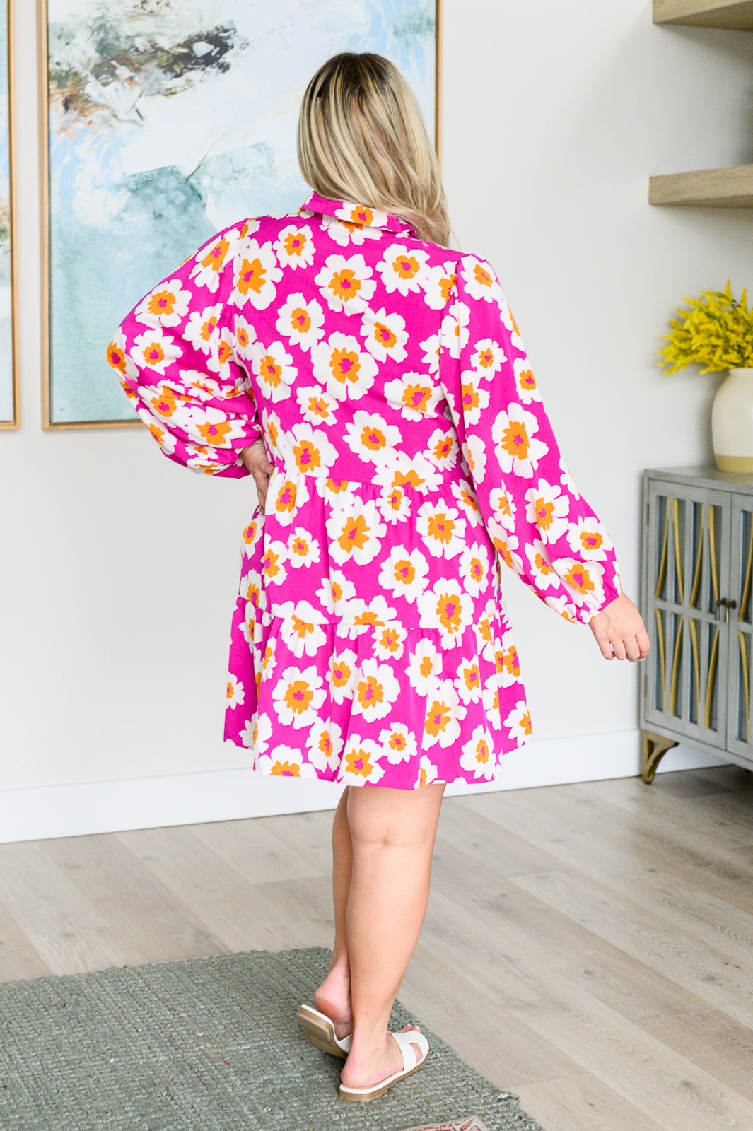 Magnificently Mod Floral Shirt Dress Southern Soul Collectives