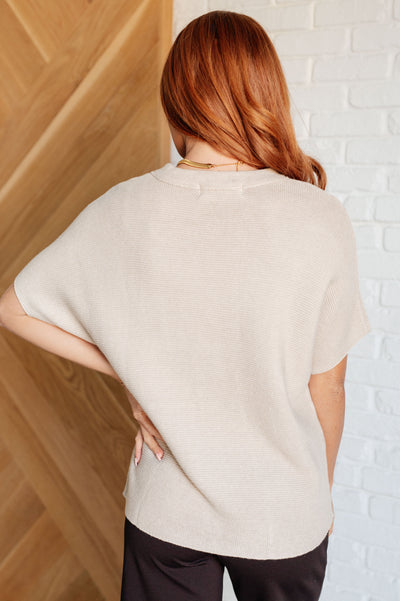 Relaxing Away Dolman Sleeve Knit Top in Taupe Southern Soul Collectives