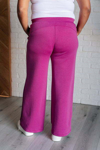 Resort Travel Wide Leg Crop Pant in Magenta Southern Soul Collectives