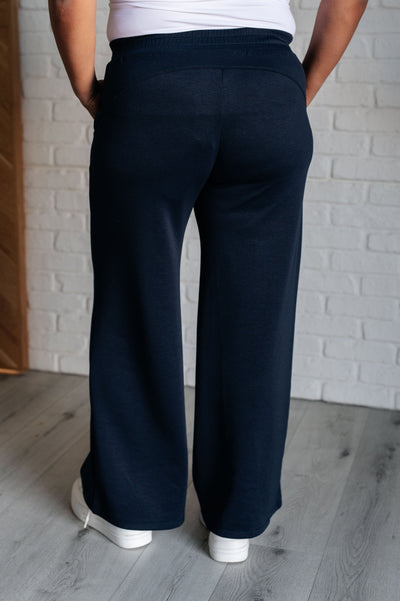 Resort Travel Wide Leg Crop Pant in  Navy Southern Soul Collectives