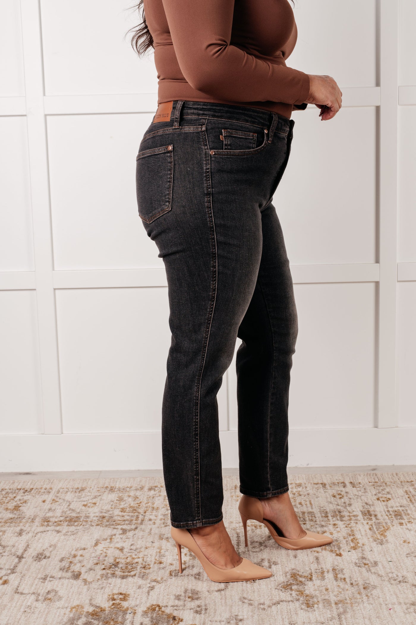 Rita Mid Rise Control Top Slim Jeans Southern Soul Collectives