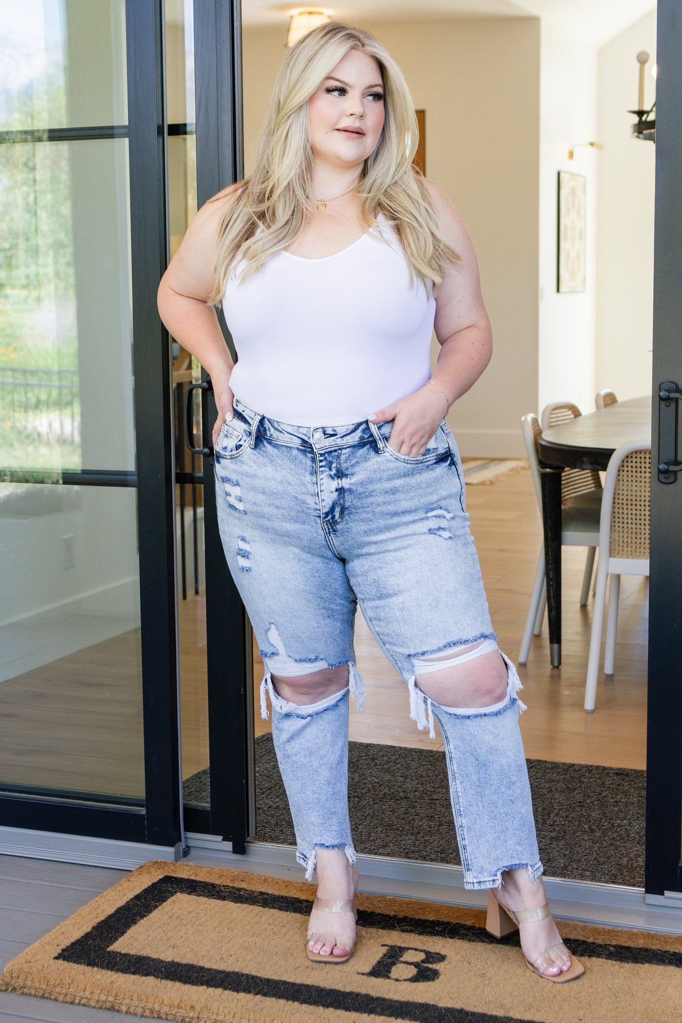 Rizzo High Rise Crop Straight Jeans Southern Soul Collectives