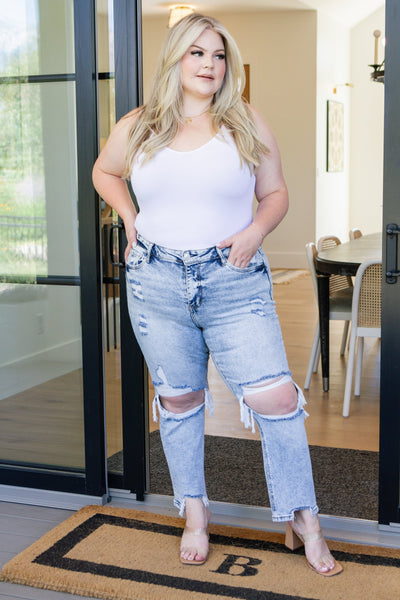 Rizzo High Rise Crop Straight Jeans Southern Soul Collectives