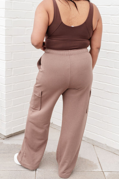 Run, Don't Walk Cargo Sweatpants in Smokey Brown Southern Soul Collectives