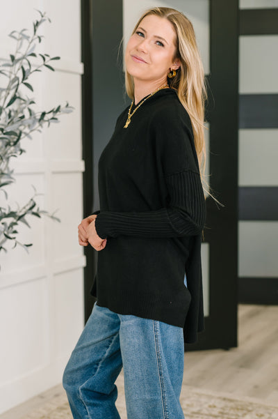 Running Late Hooded Long Sleeve in Black Southern Soul Collectives