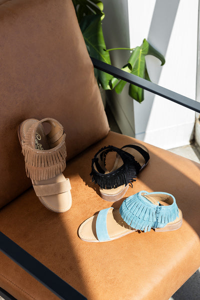 Fringe Star Sandal in Tan Southern Soul Collectives