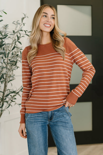 Rust Revival Long Sleeve Knit Top Southern Soul Collectives
