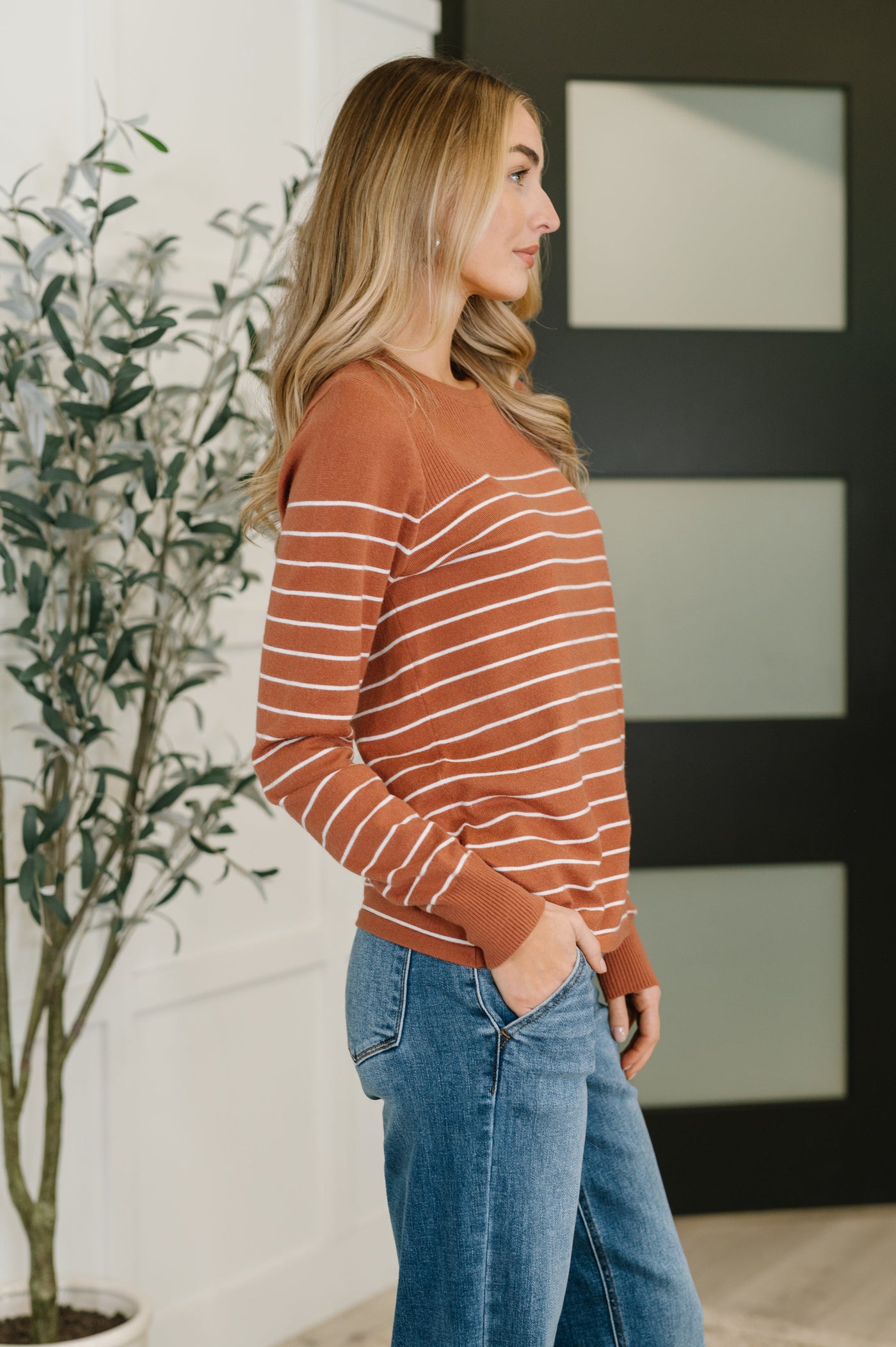 Rust Revival Long Sleeve Knit Top Southern Soul Collectives