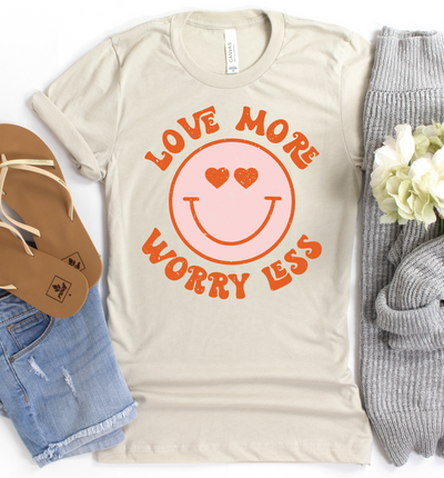 Love More Worry Less ❤️ Graphic T-shirt - Southern Soul Collectives