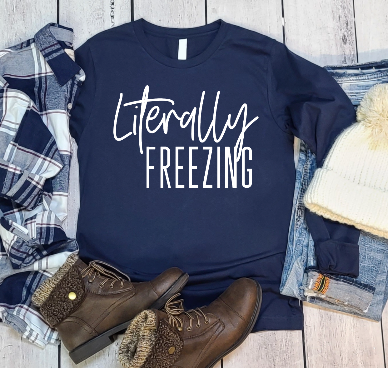 Literally Freezing Graphic T-shirt  Southern Soul Collectives 