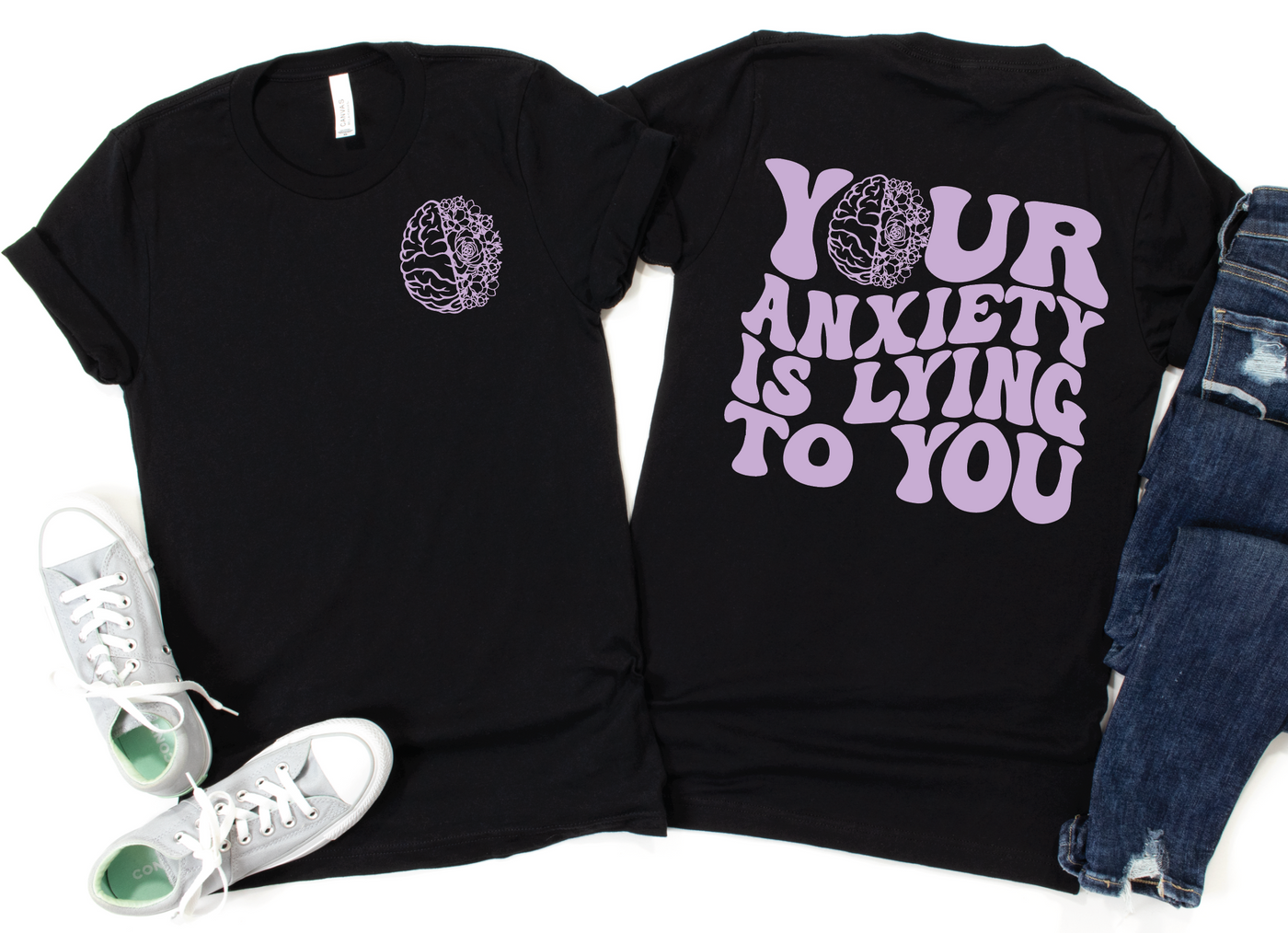 Your Anxiety Is Lying To You Graphic Tee Graphic Tee Southern Soul Collectives 