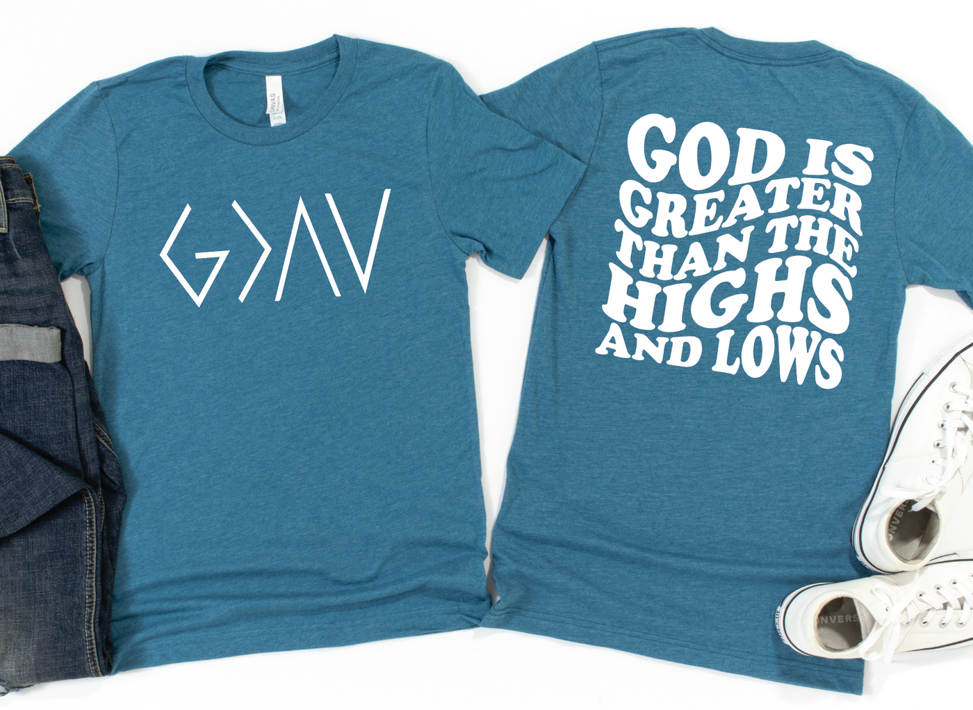 God Is Greater Than the Highs and Lows Graphic Tee  Southern Soul Collectives 