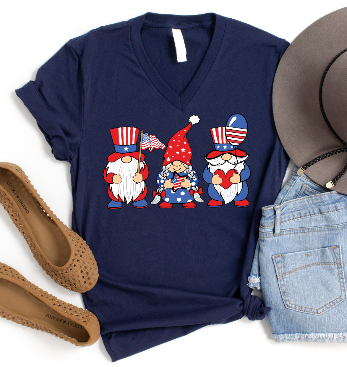 America Gnomes Graphic Tee  Southern Soul Collectives 