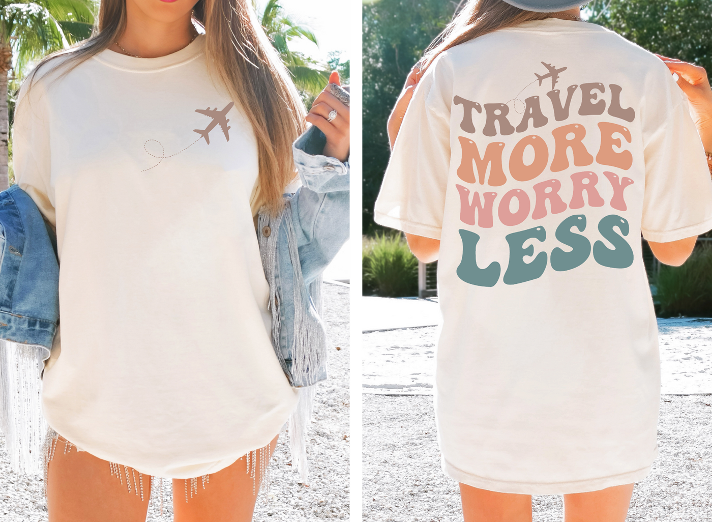 Travel More Worry Less Graphic Tee Graphic Tee Southern Soul Collectives 