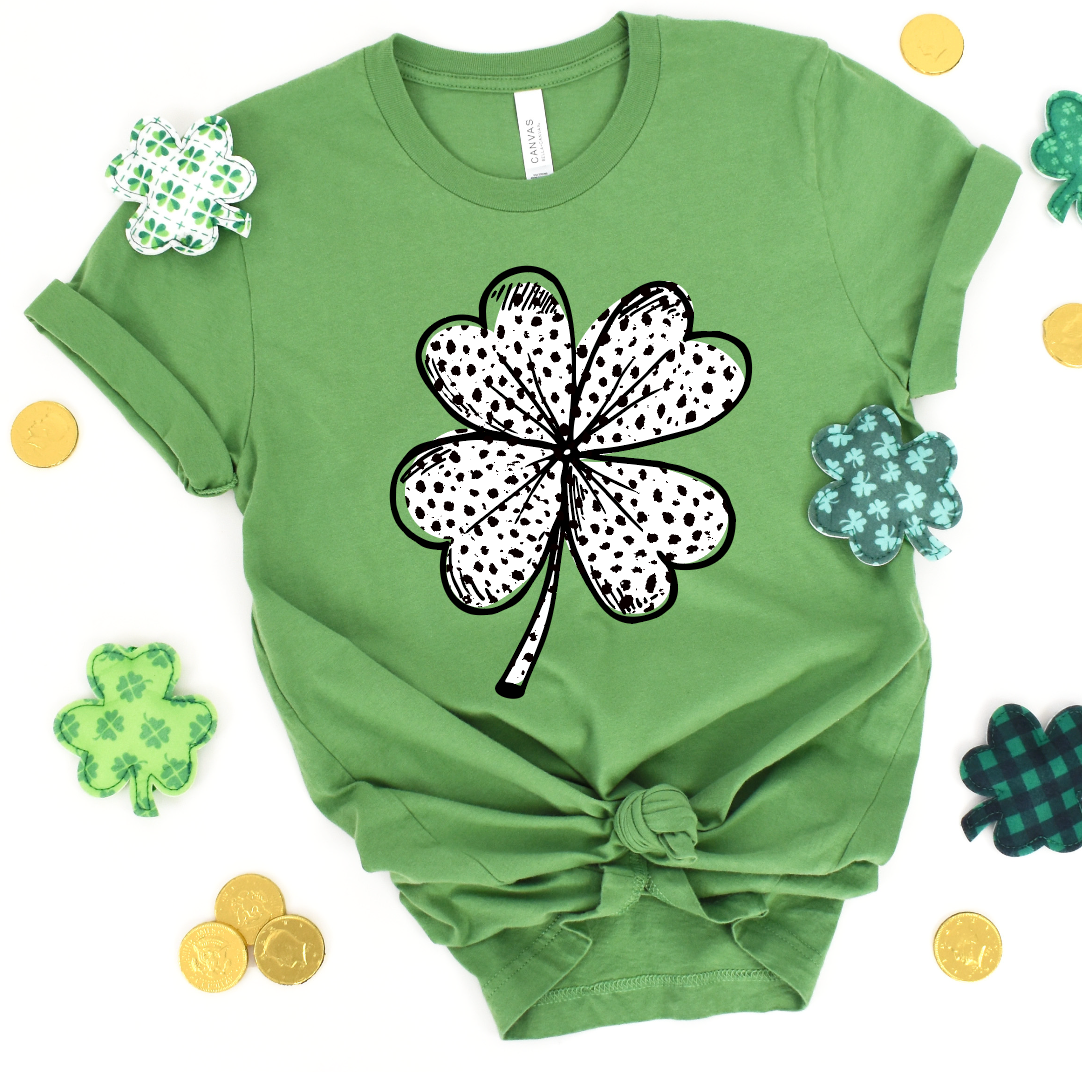 Spotted Clover Graphic T-shirt