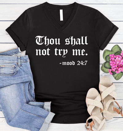 Thou Shall Not Try Me Graphic T-shirt - Southern Soul Collectives