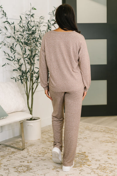 Seasonal Snooze Top and Bottom Set in Brown Southern Soul Collectives