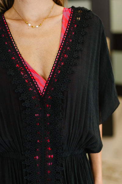 Serena Sands Swim Cover Up in Black Southern Soul Collectives