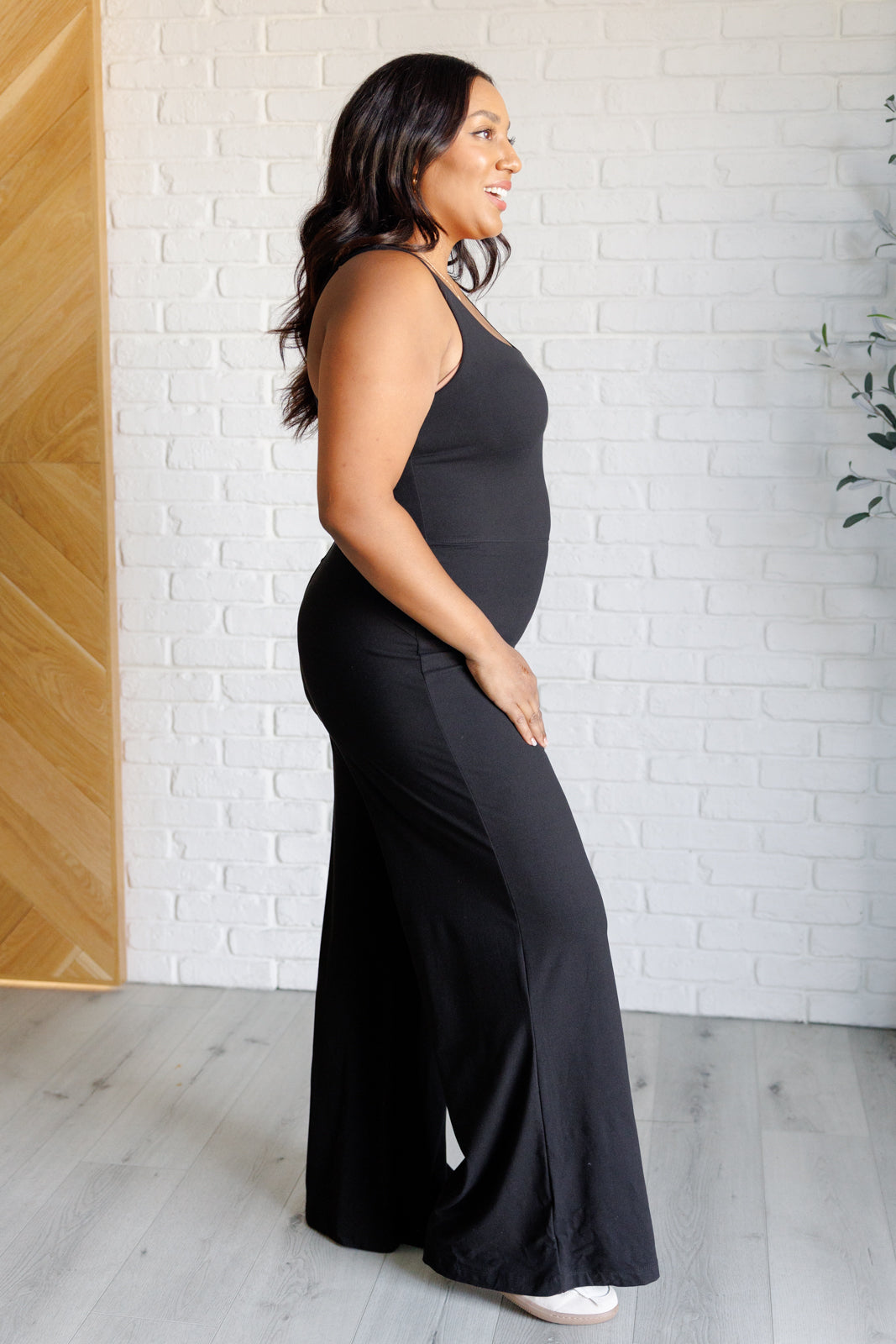 Shavasana Everyday Wide Leg Jumpsuit in Black Southern Soul Collectives