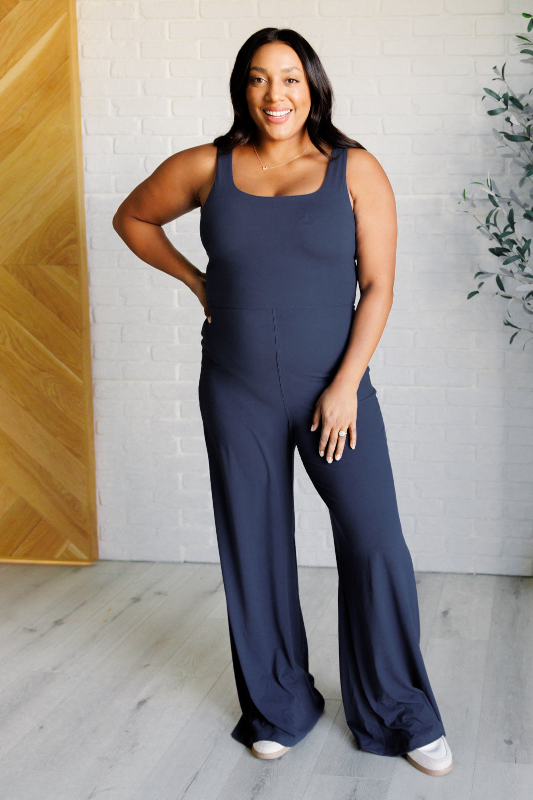 Shavasana Everyday Wide Leg Jumpsuit in Navy Southern Soul Collectives