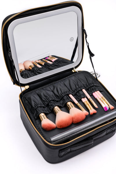 She's All That LED Makeup Case in Black - Southern Soul Collectives
