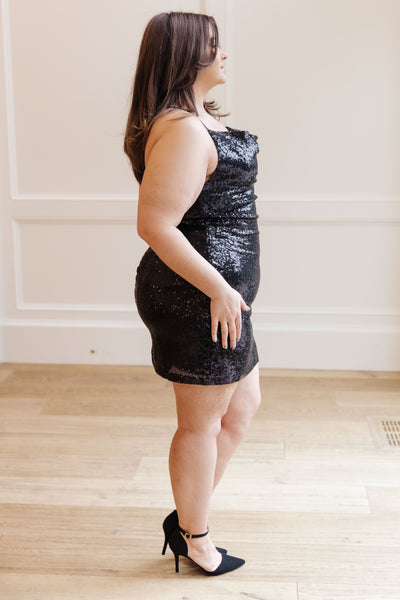 Shining in Sequins Dress in Black Womens Southern Soul Collectives