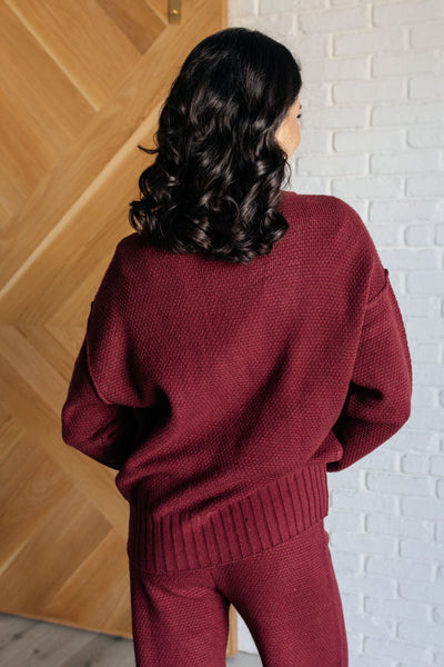 Simple Solution Knit Set in Wine Southern Soul Collectives