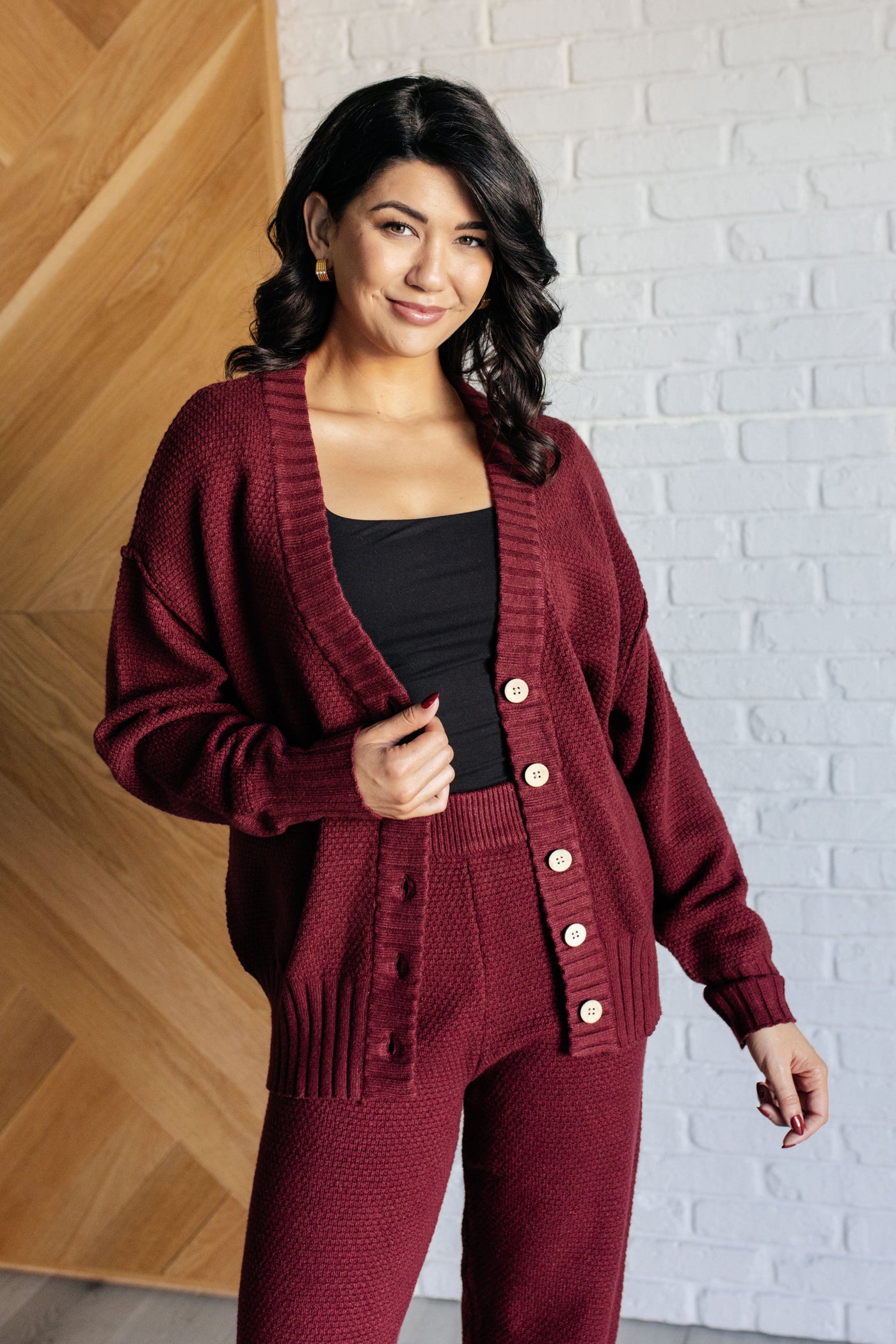 Simple Solution Knit Set in Wine Southern Soul Collectives