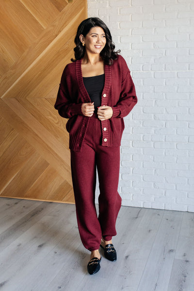 Simple Solution Knit Set in Wine Southern Soul Collectives