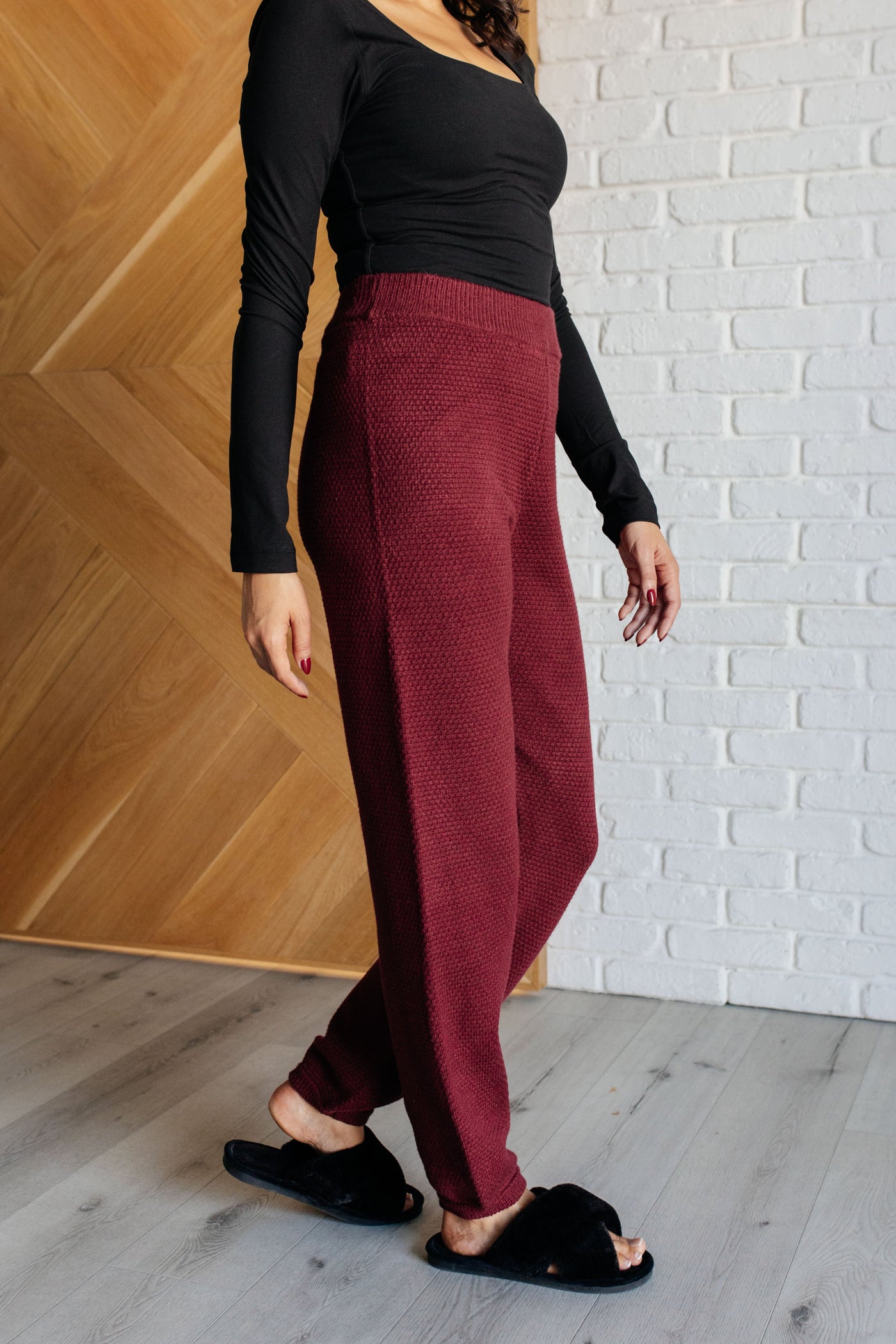 Simple Solution Knit Set in Wine Southern Soul Collectives