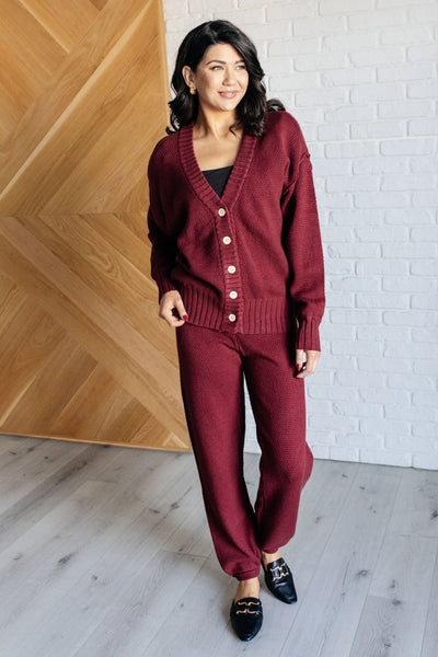 Simple Solution Knit Set in Wine Southern Soul Collectives