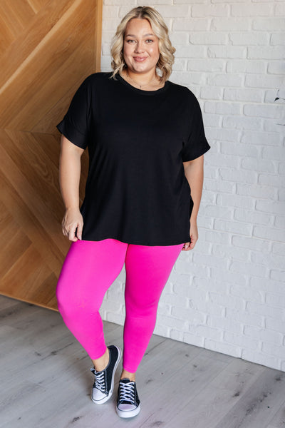 Soft Serve Brushed Microfiber Set in Neon Hot Pink Southern Soul Collectives