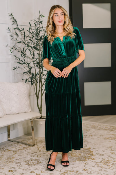 Softest Touch Velvet Tiered Dress Southern Soul Collectives