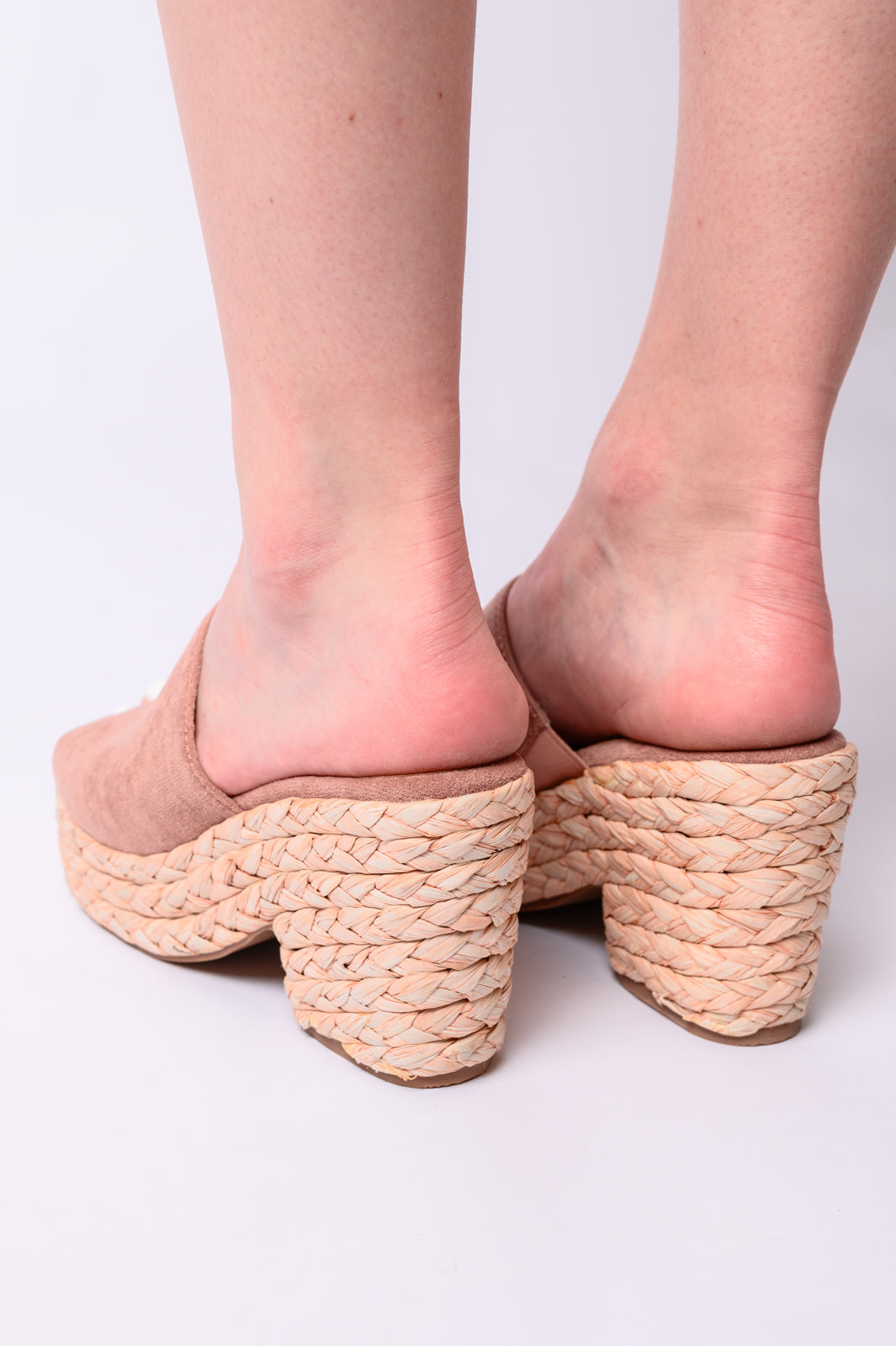 Solstice Espadrille Wedge Heel in Blush