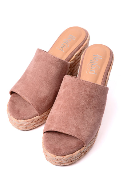 Solstice Espadrille Wedge Heel in Blush