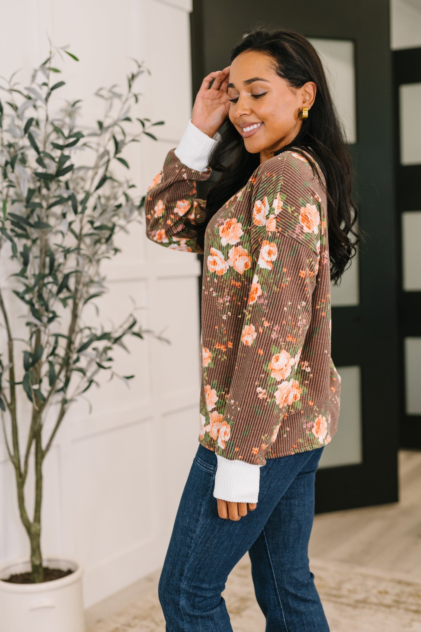 Somebody to Lean On Cable Ribbed Top Southern Soul Collectives