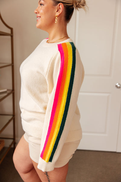 Songs About Rainbows Striped Sweater Womens Southern Soul Collectives