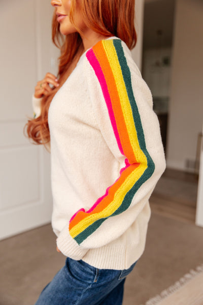 Songs About Rainbows Striped Sweater Womens Southern Soul Collectives