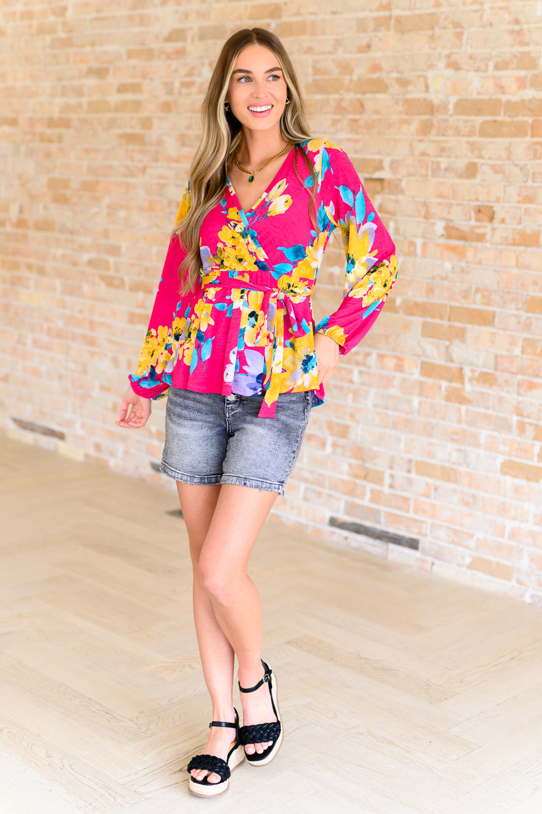 Spring to Be Sprung V-Neck Floral Blouse Southern Soul Collectives