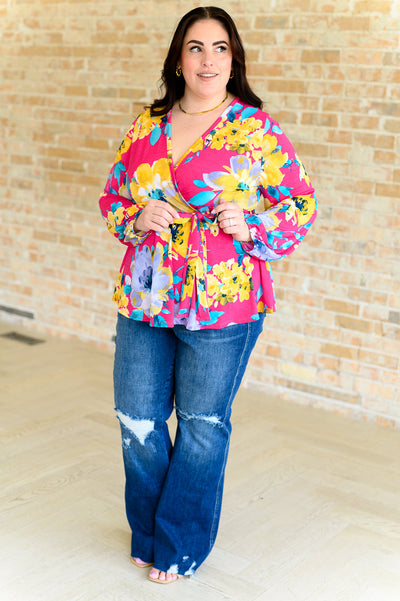 Spring to Be Sprung V-Neck Floral Blouse Southern Soul Collectives