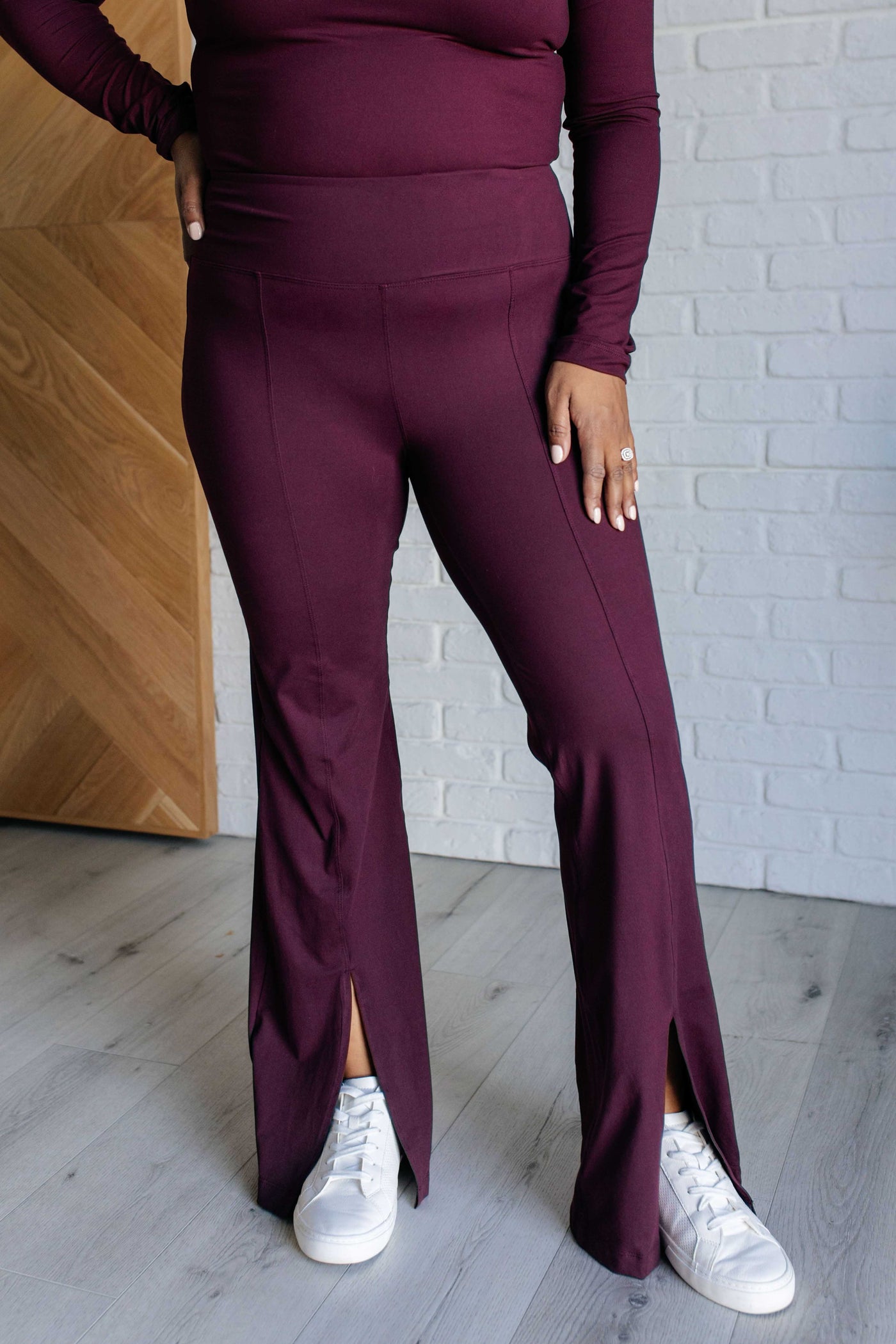 Stamina Stride Flare Leggings in Cassis Southern Soul Collectives