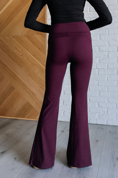 Stamina Stride Flare Leggings in Cassis Southern Soul Collectives