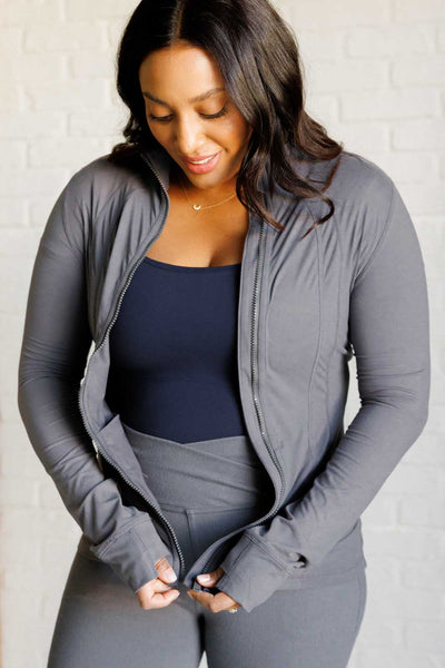 Staying Swift Activewear Jacket in Titanium Southern Soul Collectives