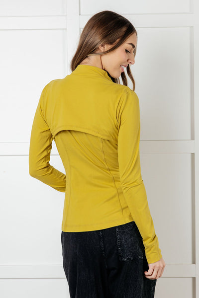 Staying Swift Activewear Jacket in Yellow Pear Southern Soul Collectives