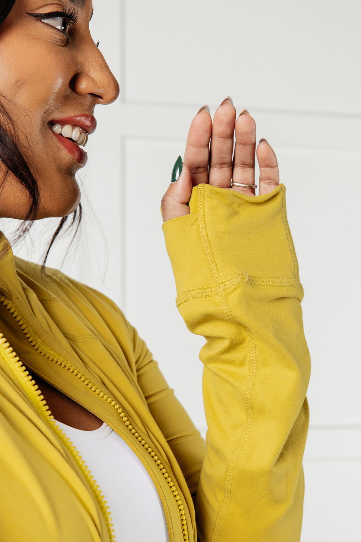 Staying Swift Activewear Jacket in Yellow Pear Southern Soul Collectives