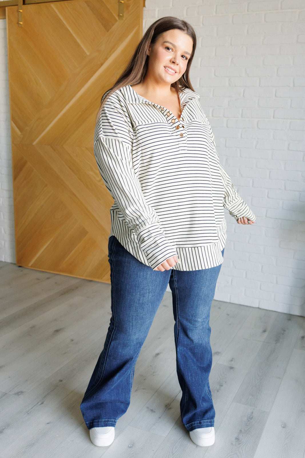 Striped Serendipity Pullover Southern Soul Collectives