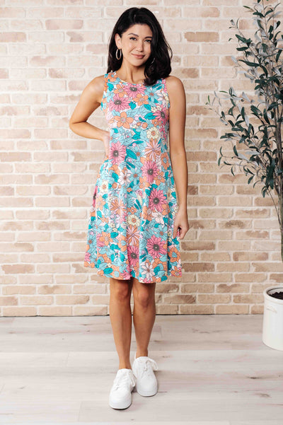 Summer Garden Sleeveless Swing Dress Southern Soul Collectives