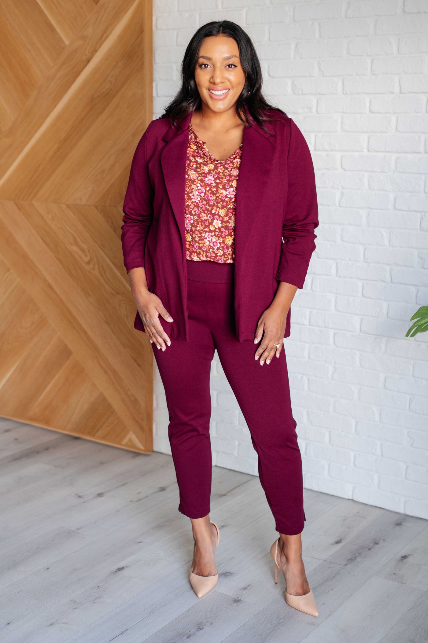 Sunday Brunch Blouse in Rust Floral Southern Soul Collectives